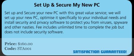 set up and secure